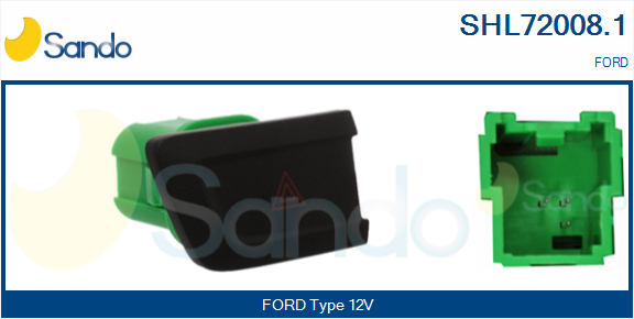 Interruttore, lampeggiatore d'emergenza SANDO SHL72008.1