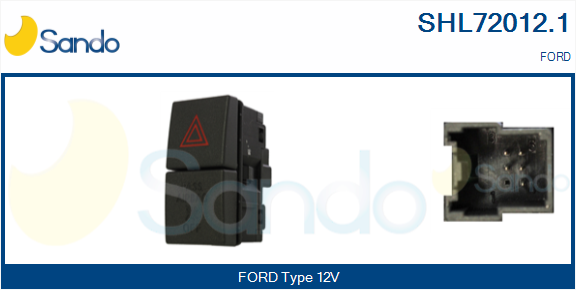 Interruttore, lampeggiatore d'emergenza SANDO SHL72012.1