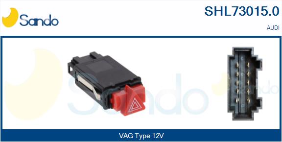 Interruttore, lampeggiatore d'emergenza SANDO SHL73015.0