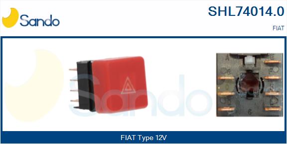 Interruttore, lampeggiatore d'emergenza SANDO SHL74014.0