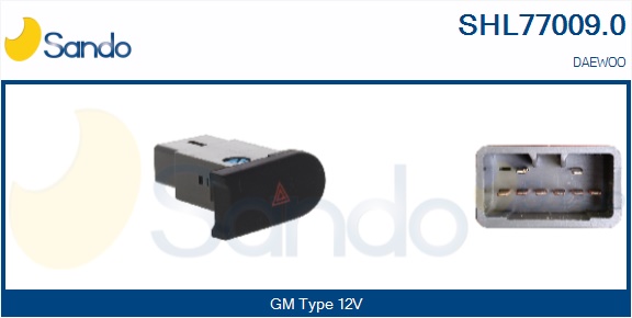 Interruttore, lampeggiatore d'emergenza SANDO SHL77009.0