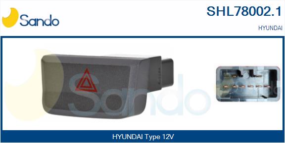 Interruttore, lampeggiatore d'emergenza SANDO SHL78002.1