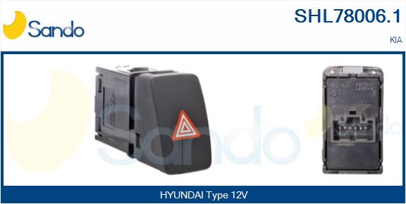 Interruttore, lampeggiatore d'emergenza SANDO SHL78006.1