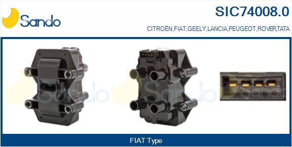 Bobina d'accensione SANDO SIC74008.0