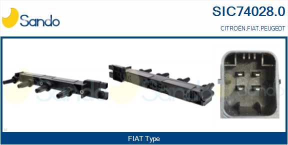 Bobina d'accensione SANDO SIC74028.0