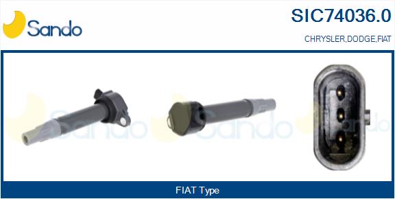 Bobina d'accensione SANDO SIC74036.0