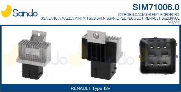 Centralina, tempo incandescenza SANDO SIM71006.0