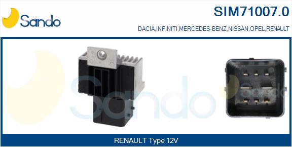 Centralina, tempo incandescenza SANDO SIM71007.0