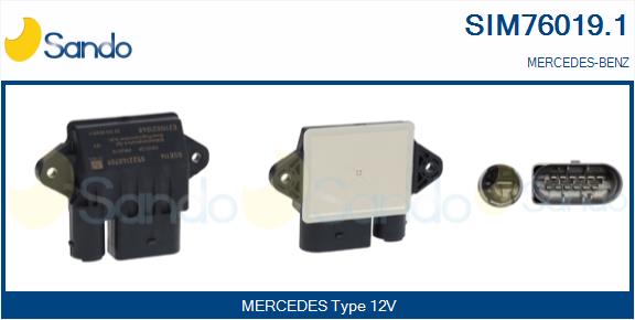 Centralina, tempo incandescenza SANDO SIM76019.1