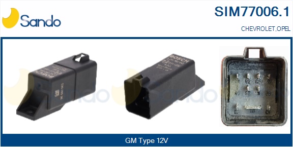 Rele', sistema di preriscaldamento SANDO SIM77006.1