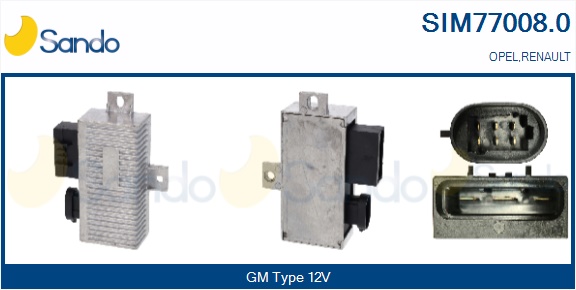 Centralina, tempo incandescenza SANDO SIM77008.0