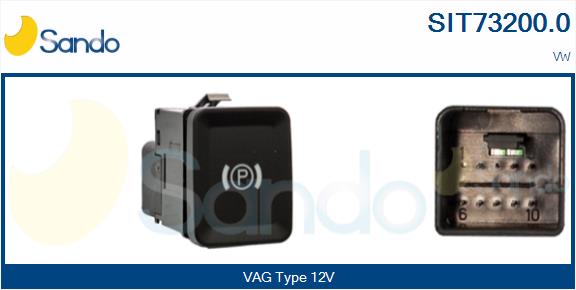 Interruttore, attivazione freno stazionamento SANDO SIT73200.0