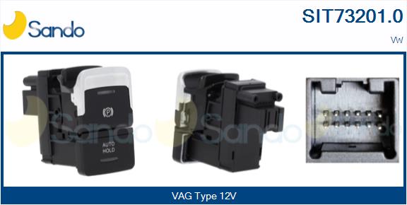 Interruttore, attivazione freno stazionamento SANDO SIT73201.0