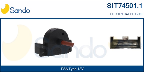Interruttore ventola, riscaldamento/ventilazione SANDO SIT74501.1