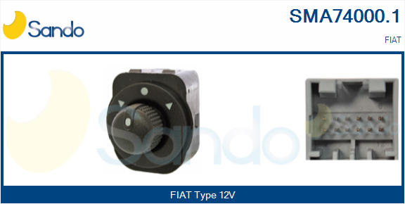 Comando, regolazione specchio SANDO SMA74000.1
