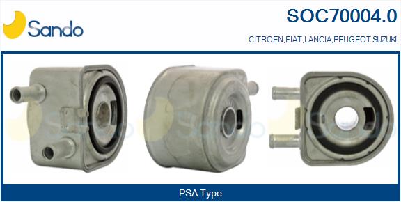 Radiatore olio, olio motore SANDO SOC70004.0
