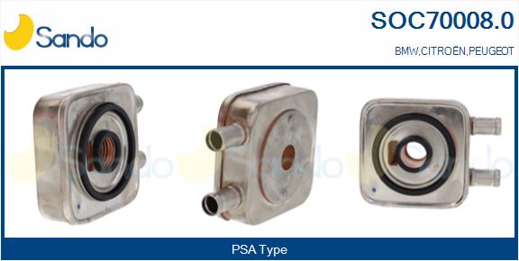 Radiatore olio, olio motore SANDO SOC70008.0