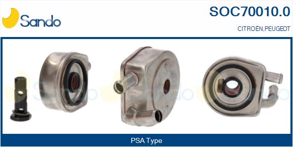Radiatore olio, olio motore SANDO SOC70010.0