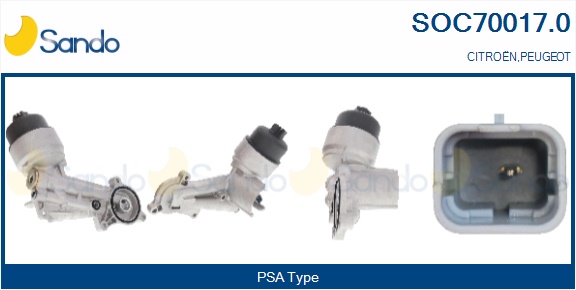 Radiatore olio, olio motore SANDO SOC70017.0