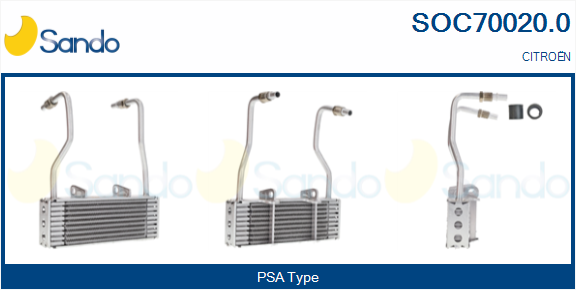 Radiatore olio, olio motore SANDO SOC70020.0