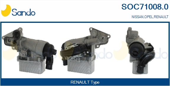 Radiatore olio, olio motore SANDO SOC71008.0