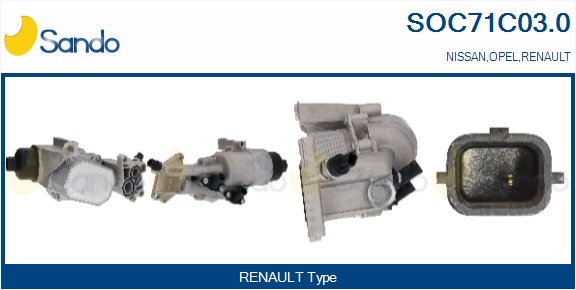 Modulo filtro dell'olio SANDO SOC71C03.0