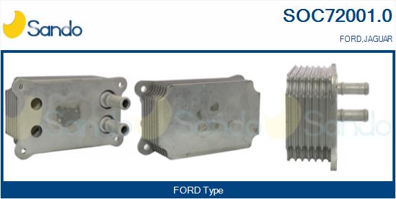 Radiatore olio, olio motore SANDO SOC72001.0