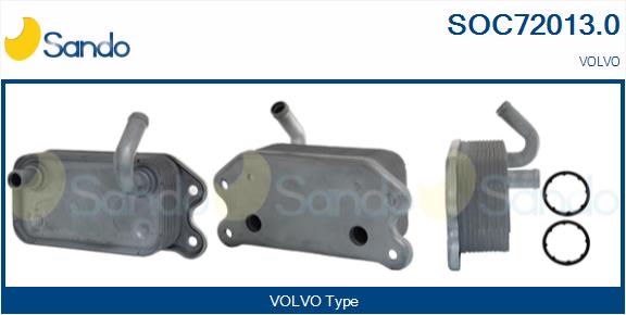 Radiatore olio, olio motore SANDO SOC72013.0