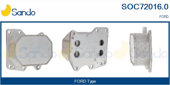 Radiatore olio, olio motore SANDO SOC72016.0