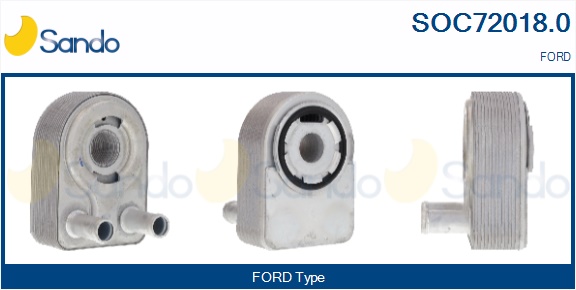 Radiatore olio, olio motore SANDO SOC72018.0