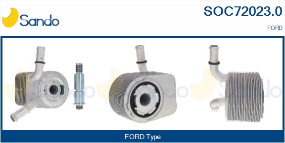 Radiatore olio, olio motore SANDO SOC72023.0