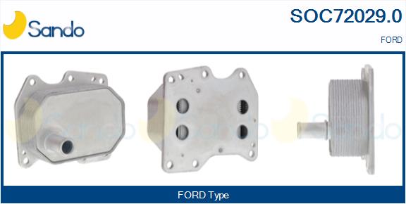 Radiatore olio, olio motore SANDO SOC72029.0