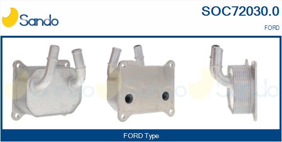 Radiatore olio, olio motore SANDO SOC72030.0