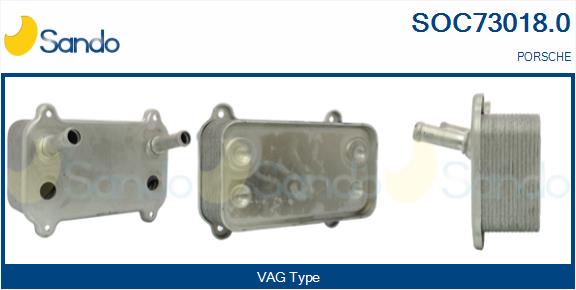 Radiatore olio, olio motore SANDO SOC73018.0