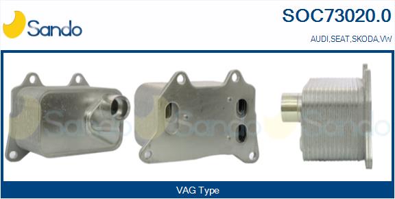 Radiatore olio, olio motore SANDO SOC73020.0