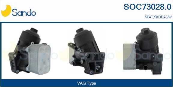 Radiatore olio, olio motore SANDO SOC73028.0