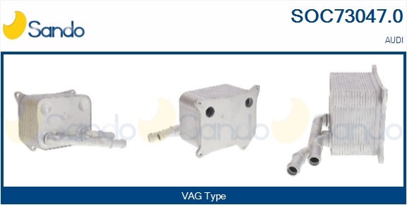 Radiatore olio, olio motore SANDO SOC73047.0