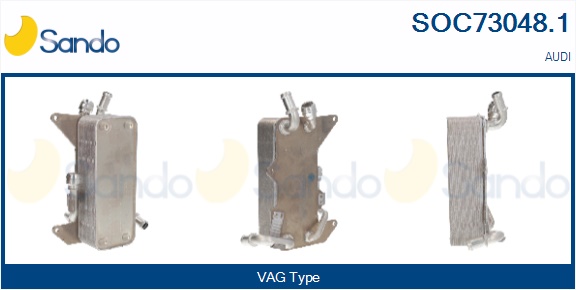 Radiatore olio, olio motore SANDO SOC73048.1