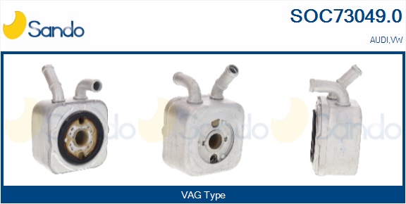 Radiatore olio, olio motore SANDO SOC73049.0
