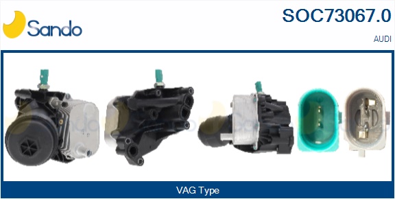 Radiatore olio, olio motore SANDO SOC73067.0