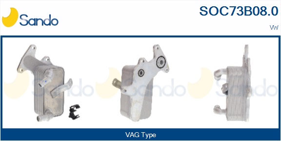 Radiatore olio, cambio automatico SANDO SOC73B08.0
