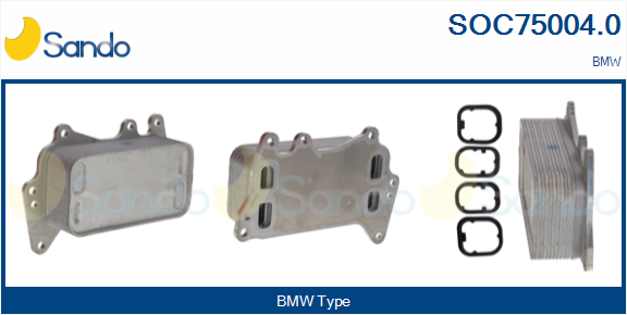 Radiatore olio, olio motore SANDO SOC75004.0
