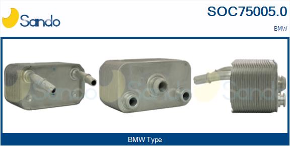 Radiatore olio, olio motore SANDO SOC75005.0