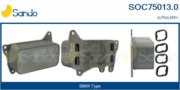 Radiatore olio, olio motore SANDO SOC75013.0