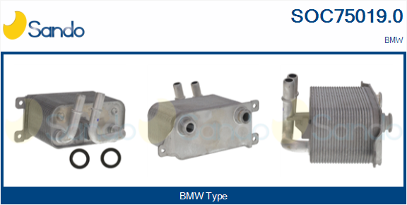 Radiatore olio, olio motore SANDO SOC75019.0