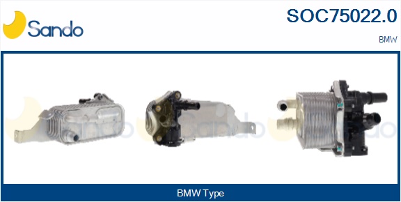 Radiatore olio, olio motore SANDO SOC75022.0