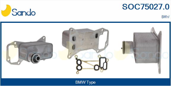 Radiatore olio, olio motore SANDO SOC75027.0