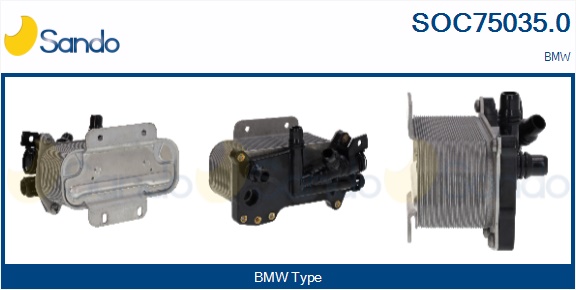 Radiatore olio, olio motore SANDO SOC75035.0