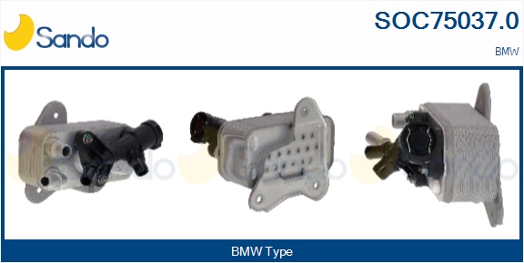 Radiatore olio, olio motore SANDO SOC75037.0