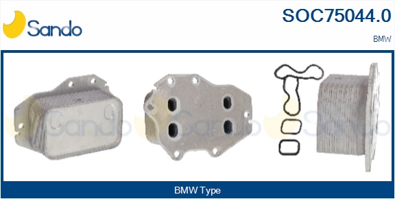 Radiatore olio, olio motore SANDO SOC75044.0